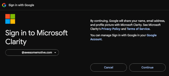 1747588013_54_clarity-signupwithclarity-google How to Setup WordPress Heatmaps (2 Easy Ways)