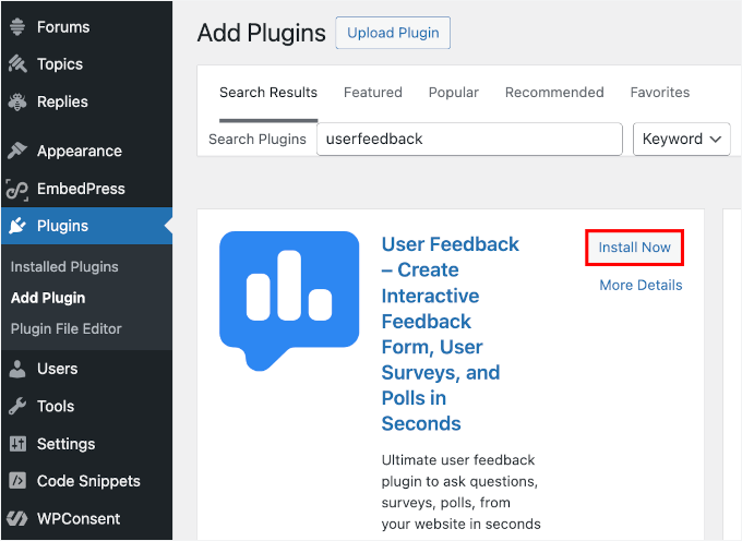 1747588013_992_wpadmin-plugins-userfeedback-install How to Setup WordPress Heatmaps (2 Easy Ways)