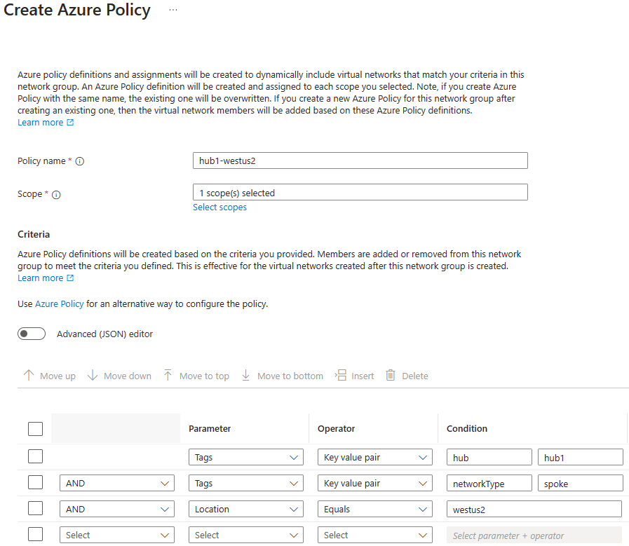 Azure Virtual Network Manager – Routing Configuration Preview