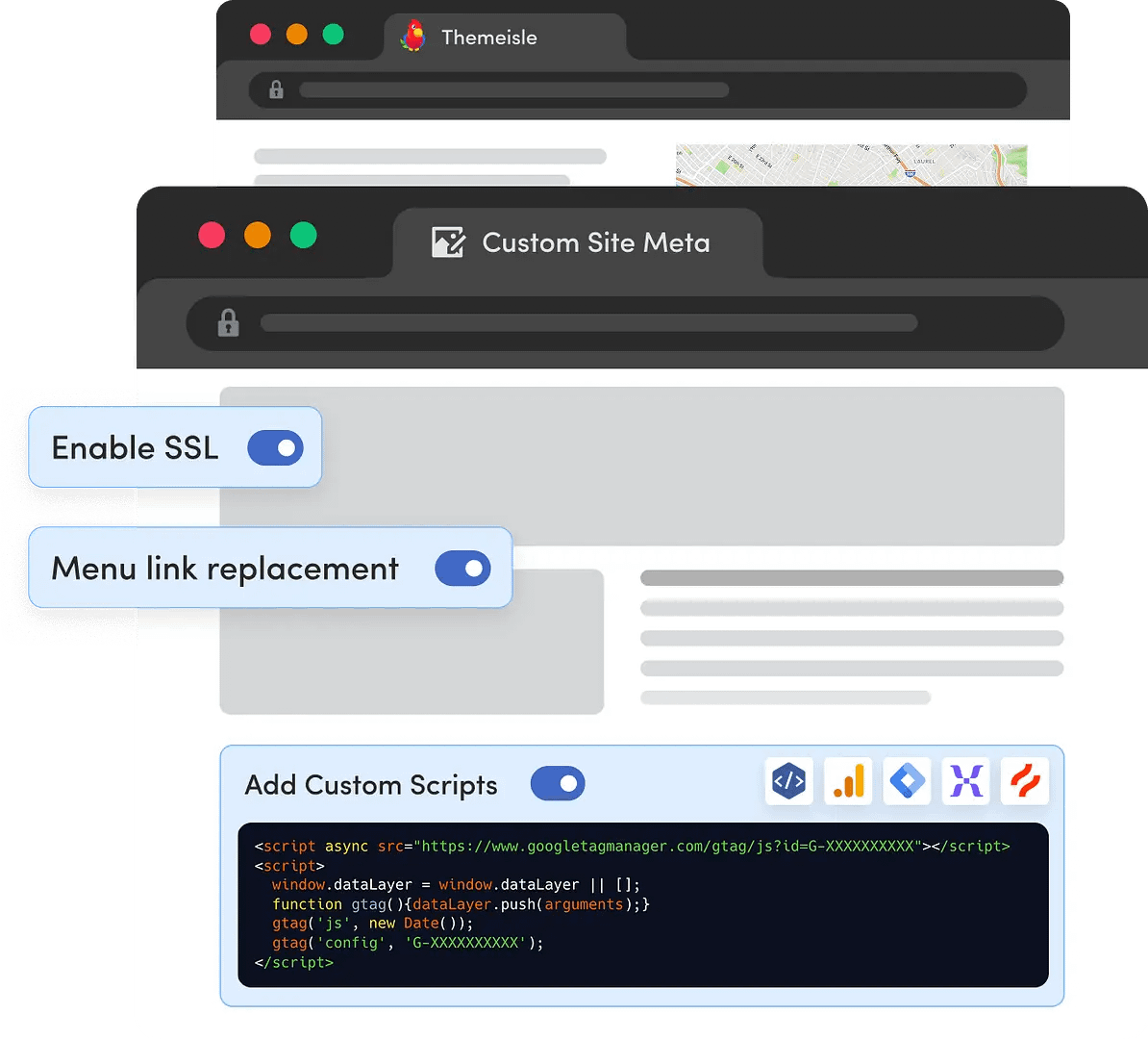 WP Landing Kit domain mapping settings in WordPress