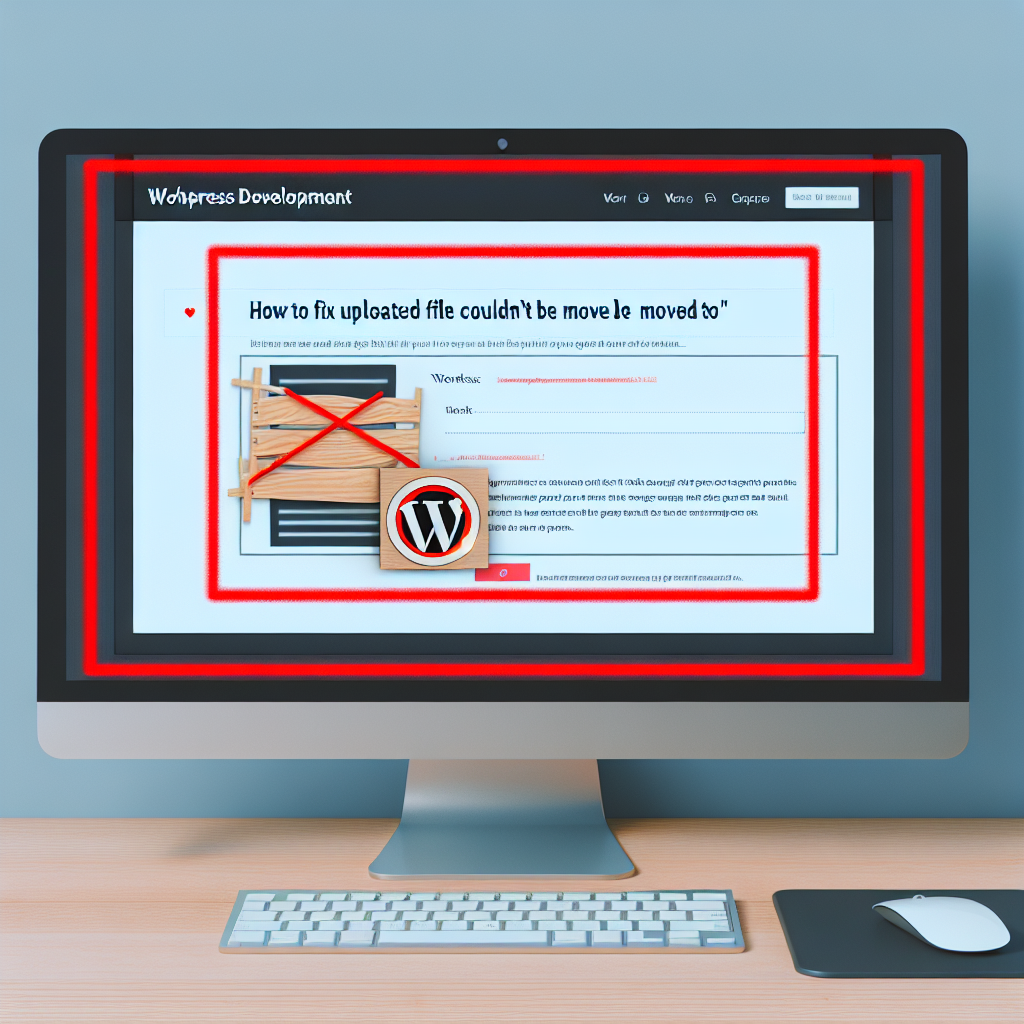 How to Fix “The Uploaded File Could t Be Moved To” Error in WordPress