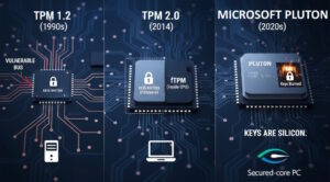 the-evolution-of-TPM-1-vs-2-vs-ms-pluton-300x166 SOLVED: What Is Microsoft Pluton Security Processor? - Up & Running Inc